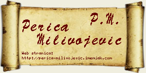 Perica Milivojević vizit kartica